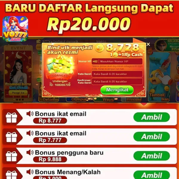 VO777 Login Resmi APK 2026